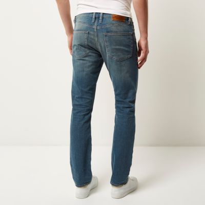 Mid blue wash Dylan slim fit jeans